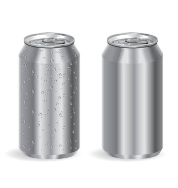 Gümüş alüminyum soda kutuları 