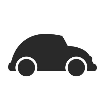 Basit bir çizgi film silueti.