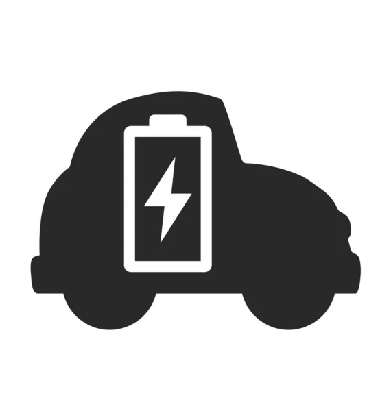 Logo Van Elektrische Auto — Stockvector