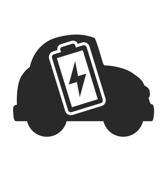 Electric Car Icon Logo — Stock Vector