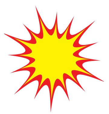 çizgi film patlama noktası satış noktası