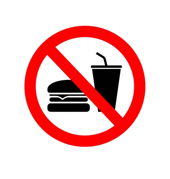 食べ物や飲み物のシンボルはない — ストックベクタ