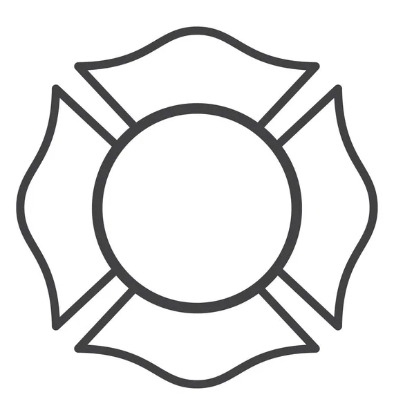 Base Del Logotipo Del Departamento Rescate Contra Incendios Blanco — Vector de stock
