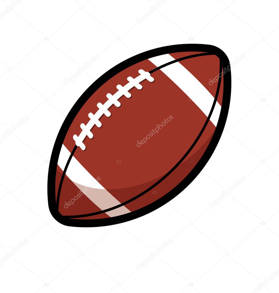 Simple american football gridiron ball icon