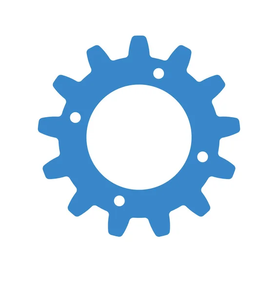 Único Elemento Engrenagem Roda Dentada Cog —  Vetores de Stock