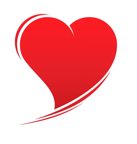 Красиві Стилізовані Асиметричні Валентинки Люблять Серце — стоковий вектор
