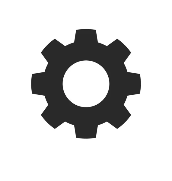 Icône Simple Paramètres Service Engrenage — Image vectorielle