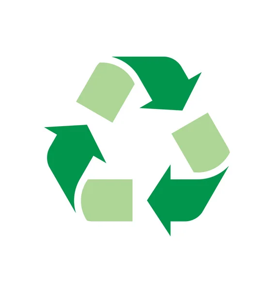 Triangle Vert Recycler Logo Classique Symbole — Image vectorielle