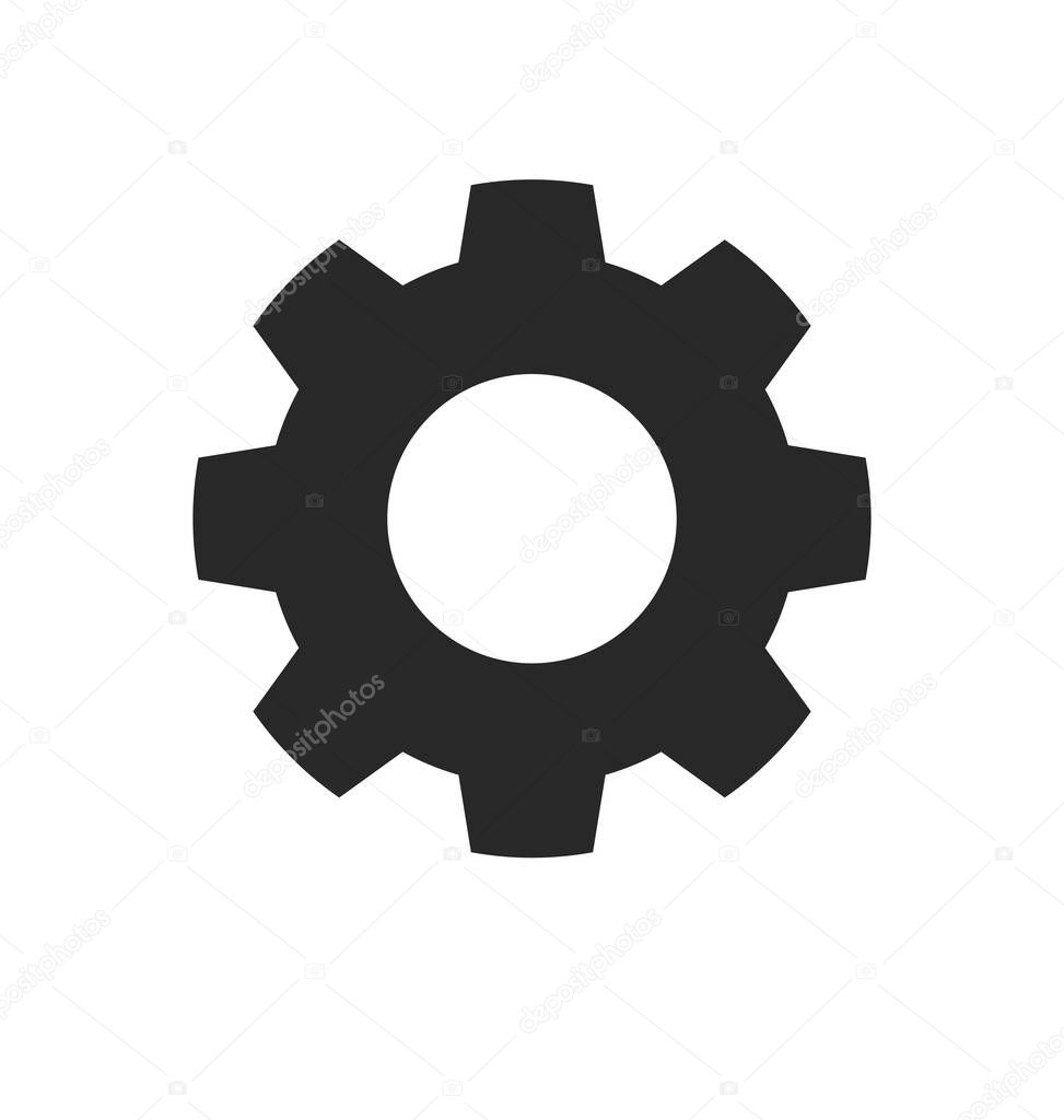 simple gear cog service settings icon