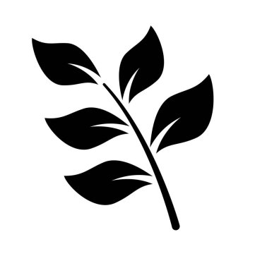 taze yapraklar siyah ve beyaz 