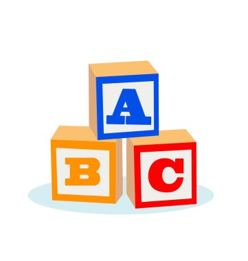 Klasik çocuk abc harf blokları