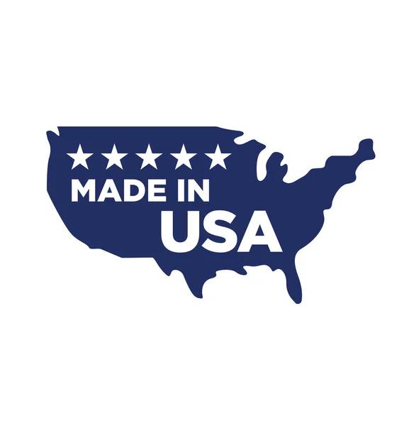 Amerikai Szimbólum Logó Címkével Készült — Stock Vector