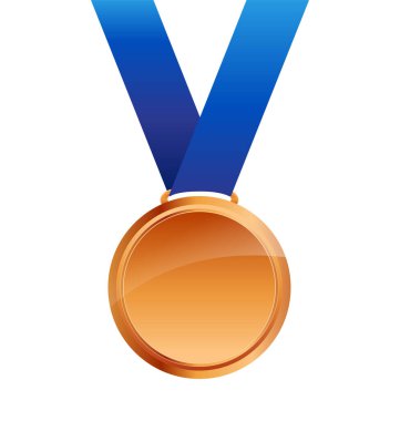 Kurdeleli basit bir bronz madalya.