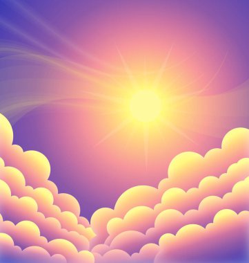 Koyu arkaplanda sıcak sarı ışık kaynağı