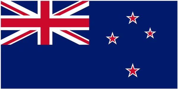 Korrekt Korrekt Korrekt Zealand Flagga — Stock vektor