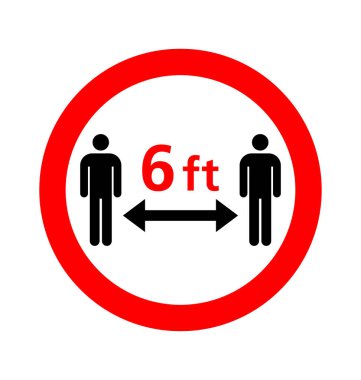 Covid mesafeyi koru. 2 metre.