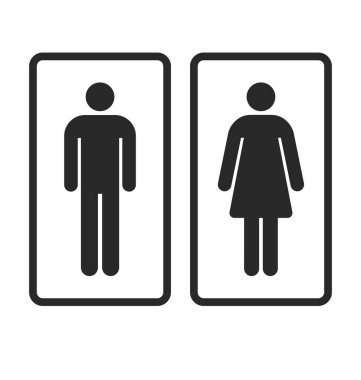 Klasik tuvalet sembolleri ana hatları