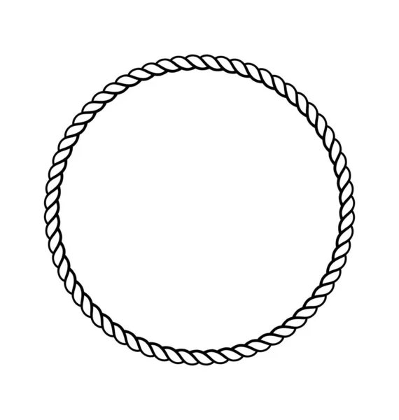 Мотузкове Кільце Яке Можна Редагувати — стоковий вектор