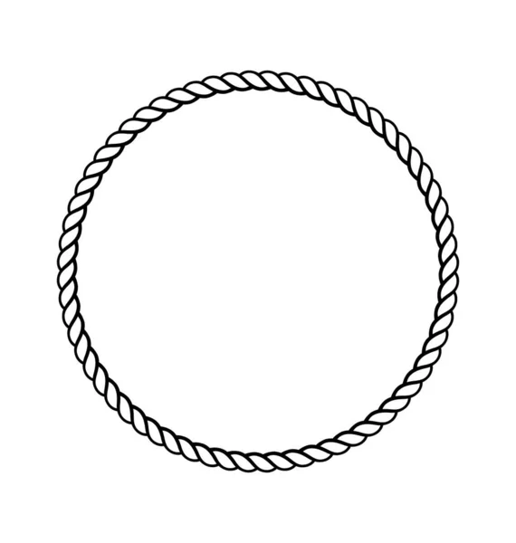 Rope Ring Circle Editable — Stock Vector