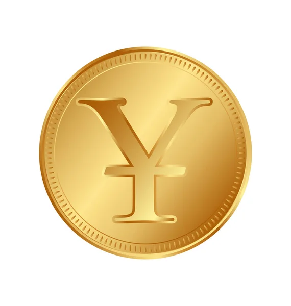 Yen Pièce Monnaie Japonaise — Image vectorielle