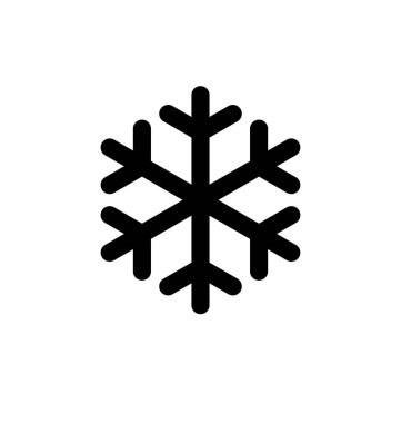 Basit bir kar tanesi simgesi