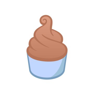 Basit, hafif dondurmalı dondurma.