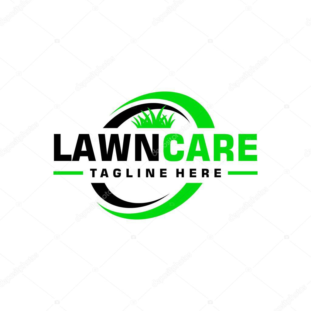 lawn care logo design  creative idea vector design inspiration