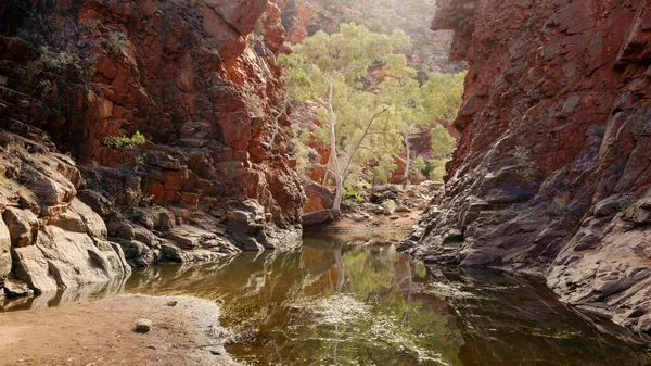 A wide view of serpentine gorge in the northern territory — Stock Photo, Image