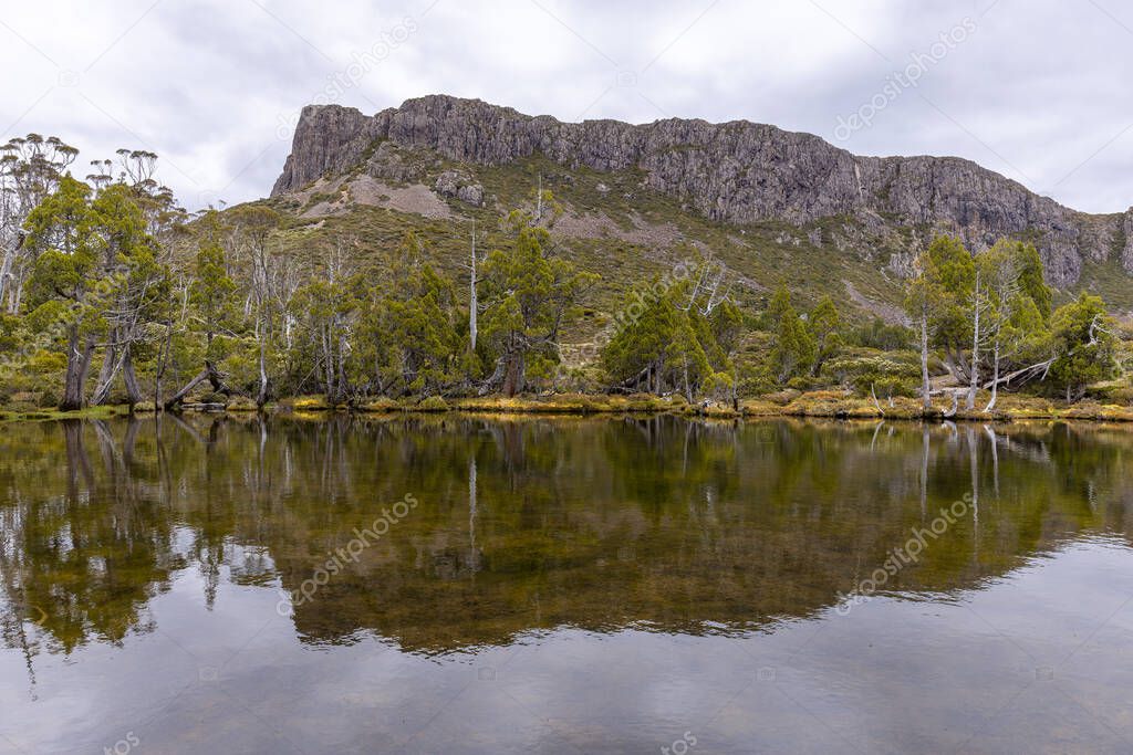 the beautiful pool of bethesda at walls of jerusalem national park in tasmania, australia