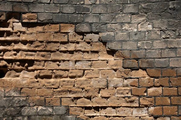 Grafik tasarımları için çok eski bir tuğla duvar 