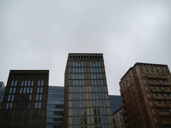 Low Angle View Modern Buildings Sky — Stok fotoğraf