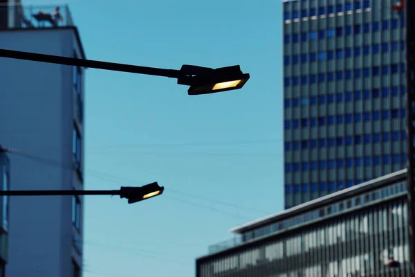 Kis Látószögű Utcai Lámpa — Stock Fotó