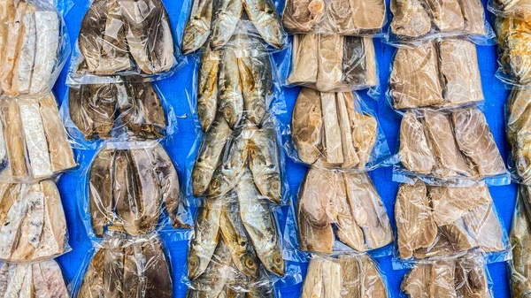 dry fish for sale on the street