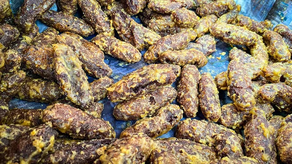 dried brown sugar cake on a the street market