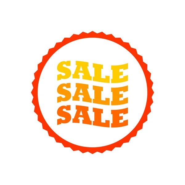 Simple sale icon set sticker isolated on white background. Vector illustration red sign, symbol, word sale.