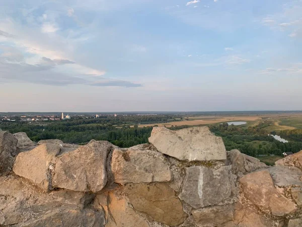 Ruinen Einer Alten Und Verlassenen Festung Blick Auf Den Fluss — Stockfoto