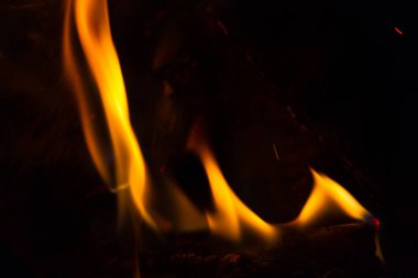 Yangın arka planı. Soyut alev arkaplanı