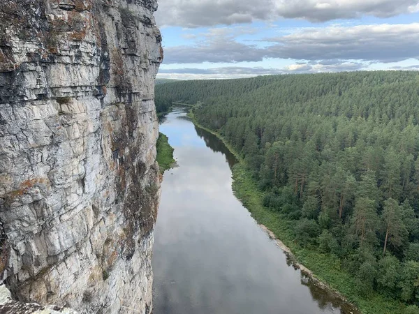 Vista Sobre Río Rocas —  Fotos de Stock