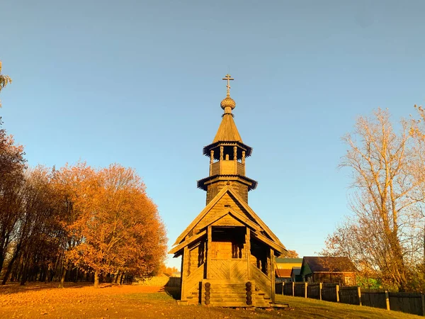 Alte Holzkirche Russische Kirche — Stockfoto