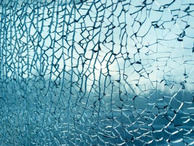 Kırık pencere arkaplanı. Bulanık görünüm.