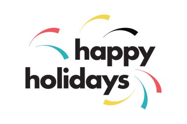 Modern, basit, renkli bir yazı dizaynı. 