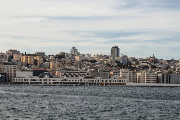Stanbul Avrupa Yakasında Yeni Geliştirilen Liman Beyoğlu Manzarası — Stok fotoğraf