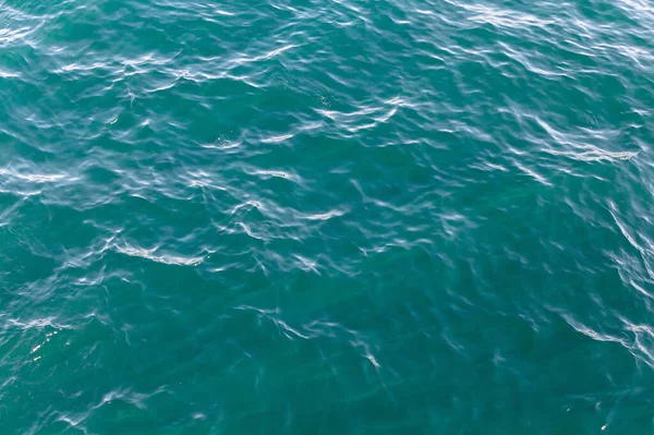 Vista Superior Cor Azul Turquesa Fundo Mar — Fotografia de Stock