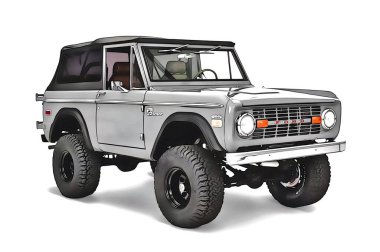 Illustration of a Ford bronco