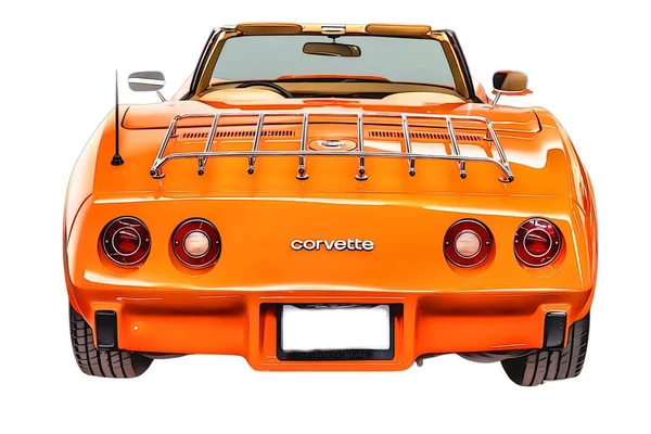 Illustration Chevrolet Corvette — Stok fotoğraf