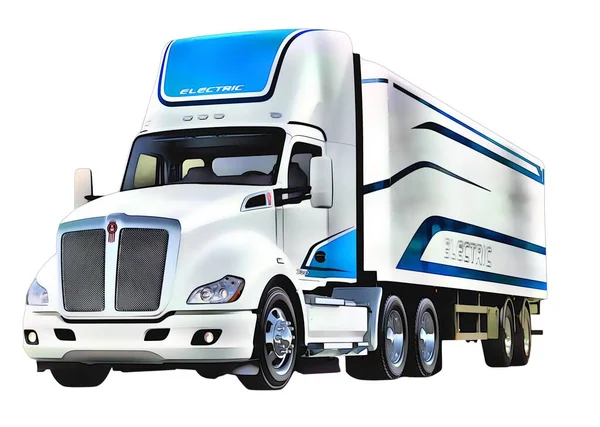 Illustration Kenworth Truck — Φωτογραφία Αρχείου