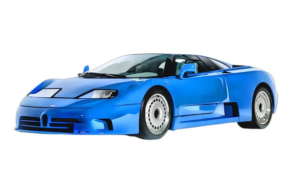 Illustration Bugatti Eb110 — ストック写真