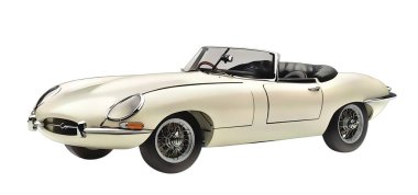 Illustration of an isolated Jaguar Type E. High quality illustration