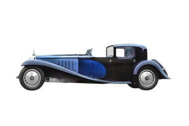 Illustration of an isolated Rolls Royce Phantiom. High quality illustration