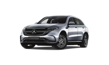 Illustration of an isolated Mercedes-Benz EQC. High quality illustration